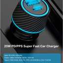 25W Super Fast Charger Type C Wall/Car Charger Combo Kit for Samsung Galaxy S26 S25 S24 S23 S22 S21 Ultra Plus A53 A52 A14 A25 A42 A32 Xcover 7 6 iPhone 17 16 15 Pro Max Pixel 10 9 8 Moto USB C Cable