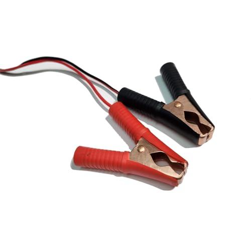 Alligator Clip to SAE Connector Cable, 14 Inch 18V Alligator Crocodile Clip Clamp to SAE 2 Pin Quick Disconnect Adapter Connector Charging Cord