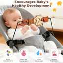 Bouncer Toy Bar Compatible with Baby Bjorn Bouncer, Wooden Arch Toy Bar Attachment for Baby - Sensory Development & Play Accessories for Newborn and Infant 3-36 Months - Forest