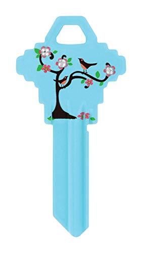 Hillman Diva Tree & Birds House/Office Universal Key Blank Single Sided