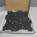 Adolif Pebble Tile for Shower Floor, Black Pebble Mosaic Backsplash for Kitchen Bathroom Wall and Floor Tile and Outdoor Areas, 5 Sheets (12x12 Inch)