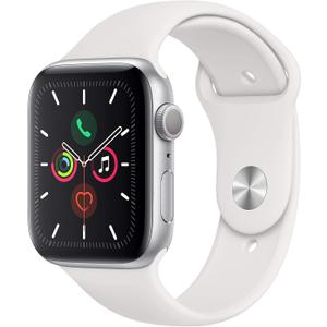Apple Watch Series 5 (GPS, 40MM) - Silver Aluminum Case with White Sport Band 