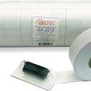 2212 White Pricing Labels for Garvey (22-6, 22-7, 22-8) and Contact (6.22, 7.22, 8.22) One-Line Price Gun/Labelers, Free Ink Roller  9 Rolls, 11,000 Labels with Security Slits