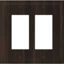 Decorative Outlet Covers Dark Brown Wood Grain 2 Gang Double Rocker Electrical Switch Plate Cover Decorate Gfci Wall Plate Light Switch Cover Plate For Farmhouse Cabin Decor
