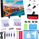 Ratukall 183PCS A4 Diamond Painting Light Pad Kit, Light Board for Diamond Painting Accessories, Tracing Light Box with 5D Painting Tools Set for Full Drill & Partial Drill Art