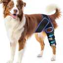 RUXAN Dog Knee Brace, Dog Leg Braces for Back Leg for Support, ACL Hind Leg Cruciate Ligament Knee Brace for Dogs Rear Leg with Torn ACL Keep The Joint Pain and Muscle Sore-M