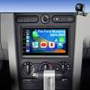 5GWifi Android Upgrade Car Radio for Ford Mustang 2005-2009, Explorer 2006-2010, Ford E150/E250/E350 2009-2014 7inch Touch Screen Stereo Head Unit Wireless Carplay Android Auto GPS Bluetooth FM Camera