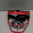 Dinictis Softball Face Mask, Lightweight, Comfortable, with Wide Field Vision, Durable and Safe Face Guards, Premium Protective Softball Fielder's Mask (Red)