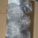 100 Pack - 16 oz Ratio Lines Iced Coffee Cups with Lids & Straws No Guessing for Consistent Drinks, Disposable Clear Plastic Cups with Lids and Straws for Coffee, Smoothies, Juice, Parties Food Safe