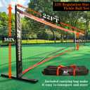 Pickleball Net - 22FT Full Size Net with Carry Bag for Driveway
Regulation Size Net, All-Weather Sturdy Steel Frame, Easy Setup Indoor & Outdoor Use, for All Ages Training and Practice