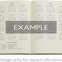 Rubedo (Cockerell Marbled Paper) Mini 12-Month Verso Hardback Day Planner 2025 (Elastic Band Closure)