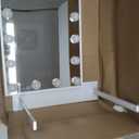 Hansong Vanity Mirror with Lights Makeup Mirror with Lights 12 Dimmable Bulbs Hollywood Lighted Makeup Mirror Detachable 10x Magnification 3 Color Lighting Modes