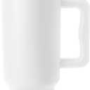 Simple Modern 40 oz Trek Tumbler with Handle and Straw Lid | Cup Holder Friendly Insulated Stainless Steel Travel Mug | Winter White