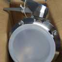 DERNORD 1.5 Inch Tri Clamp Butterfly Valve with Trigger Handle Stainless Steel 304 Tri Clamp Clover (1 Inch Tube OD)