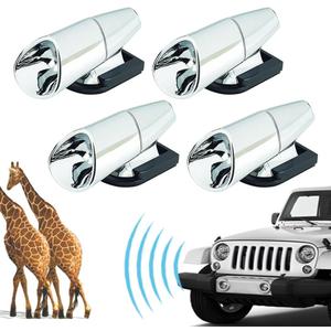 4pcs Deer Warning Whistles Device for Car, Anti-Deer-Ultrasonic-Whistle, Save Animal Horn Alert Protector Device, Automotive Invisible Safety Sensor for SUVs Truck Motorcycle Off-road Vehicle RVs Taxi