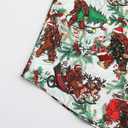 Christmas Shirt for Men Short Sleeve Button Down Santa Claus Vacation Hawaiian Shirts (X-Large)