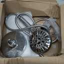 Shower Head with Handheld Spray Combo,High Pressure Dual Double Rain Shower Head with Handheld 10-Mode 78" Hose Chrome