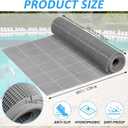 3 x 40FT Drainage Pool Flooring Mats Non Slip Swimming Pool Mat PVC Splash Matting Mesh Hollow Doormat Roll for Outdoor Indoor Garage Restaurant Sauna SPA Heavy Duty Commercial Anti Slip Floor Mats