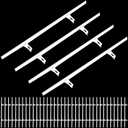 Ribbonlic 40 Pcs Shutter Repair Slider Connector Plantation Shutter Repair Kit Replacement Parts, 2 Connect 3.25" Center Spacing