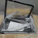 UMDONX 4-Tier Kitchen Storage Cart Metal Snack Cart Adjustable Fruit Basket on Wheels Stand Baskets for Potato Onion Produce Black