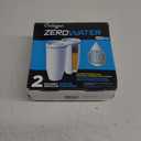 ZeroWater Official Replacement Filter - 5-Stage 0 TDS Filter Replacement - System IAPMO Certified to Reduce Lead, Chromium, and PFOA/PFOS, 2-Pack, White
