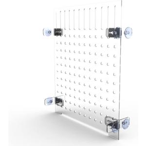 Aquarium Fish Tank Divider Acrylic Isolation Grid Board with Suction Cups Included Clear Fish Separator Transparent Plate Baffle Cover Blocking Fish Partition Net 30x40cm/11.81x15.74in