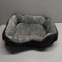 Miguel Dog & Cat Bed with Removable Cushion/Pillow - Washable, Anti-Slip, Dark Gray, 30 Inch Rectangle for Medium/Small Dogs & Cats (L (30" x 24" x 7"))