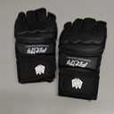 FitsT4 Sports Half Mitts MMA UFC Training Boxing Punch Bag Martial Arts Gloves, M