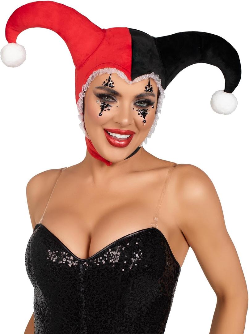 Leg Avenue womens Halloween Costume (One Size, Black/Red)