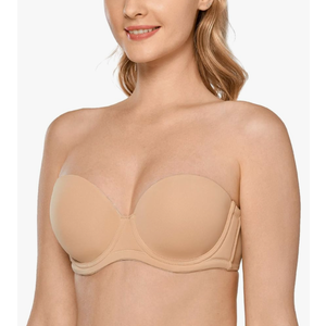 Women's Underwire Contour Multiway Full Coverage Strapless Bra Plus Size 42G