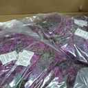 BLOSMON Purple Artificial Outdoor Plants, Faux Cedar Topiary Tree, Set of 2