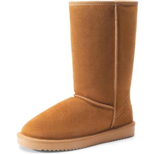 DREAM PAIRS Women's High-top Winter Snow Boots Faux Fur Lining Pull on Warm Comfortable Outdoor Booties Shoes for Women FuzzyClassic (10)