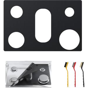 Stove Top Protector PLUS for Samsung 30inch Gas Range - 1 Pc (Thicker Version) Reusable Splatter Guard Liner, Only Compatible with NX60A6111/NX60A6311/NX60A6511/NX60A6611/NX60A6711/NX60A6751,