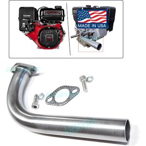ARSPORT Exhaust Header pipe Compatible with: Predator Max 459, Duroma XP16HPE & XP18HPE 457cc