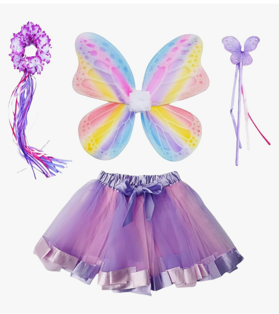 Danballto Fairy Costume for Little Girls Sofia Princess Tutu Costume Birthday Christmas Party Halloween Cosplay Fancy Dress Up Outfits