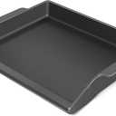 Cast Iron Griddle, Universal Stove Top Flat Griddle Charcoal Gas Grill Pan Insert for Weber Charbroil Nexgrill Replacement Parts Cooking Plate Outdoor Camp Tailgating Teppanyaki Accessory 17" x 13"