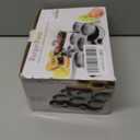 Teenyyou Mini Burger Press (Six 2.64-inch Molds) Small Meat Patty Maker Round Shape Press Patty Maker for Mini Hamburger, Barbecue, Picnic, Camping, Etc, Black