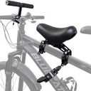 Front Mounted Bicycle Seats for Children, Kid Bike Seat Mountain with Handlebars Foot Pedals for Children 2~5 Years (Black)
