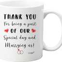 Best Wedding Officiant Ever Mug, Bride Groom Thank You Gifts for Women Men, Officiant Appreciation Present for Wedding Day from Couple, 11oz Ceramic Mug (white)