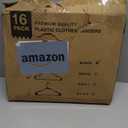 HOUSE DAY Black Plastic Hangers 16 Pack, Space Saving Coat Hanger, Clothes Hanger with Non Slip Hooks, Plastic Clothing Hangers for Closet, Ideal for Everyday Use on Shirts, Coats, Pants, Dress