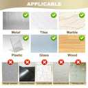 Convenient Double Sided Foam Tape, Mounting Tape for Indoor & Outdoor Home Car, Super Strong Adhesive Waterproof White Pads, 24 Round & 12 Square