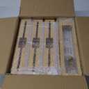 9 IN 1 Bamboo Foil and Plastic Wrap Organizer for Kitchen Drawer, Plastic Bag Organizer Organization and Storage, Food Storage Bag Organizer with Labels for Quart Gallon Snack Sandwich Bag (Natural)