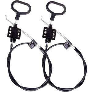 STARVAST Sofa Recliner Cables, 2Pcs Couch Release Cables Replacement D Ring Couch Recliner Pull Handle, Hook Exposed Cable Length (4.75") Total Length 36.5 Inch