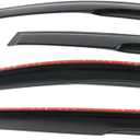 Window Visor Compatible with 2012-2016 Honda CRV CR-V, Acrylic Smoke Tinted & Semi-Transparent Sun Rain Shade Guard Wind Vent Air Deflector by IKON MOTORSPORTS, 2013 2014 2015