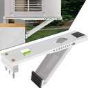 Window Air Conditioner Support Bracket,Relieves Weight Stress On The Window Frame A/C Safe Support Bracket Installs from Inside The House Built-in Bubble Level Window AC Mount Bracket up to 85lbs