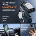 Magnetic Case for Google Pixel 10 Pro Fold, Pixel Fold Case for MagSafe Compatible Wireless Charging, Skin-Friendly & Smooth Touch, Military-grade Shockproof & Drop-proof Cover, Slim, Black