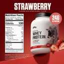 Levels Grass Fed Whey Protein Powder, No Artificials, 24G of Protein, Strawberry, 5LB | 24G of protein and 5.4G BCAAs per scoop, made with hormone-free dairy, zero junk, no fillers, no added sugar, certified clean (EXP 02/24/28)