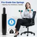 10.1 Inches-14 Inches Office Chair Cylinder Replacement - 3.9'' Stroke, Heavy Duty 1000lbs Class 4 Hydraulic Lift, Universal Pneumatic Piston Fit for Sinking Desk/Gaming Chairs