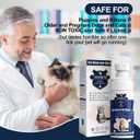 2 Bottles Cat Deterrent Spray Natural, Non-Toxic Anti-Scratch Spray for Cats & Kittens Indoor & Outdoor Pet Training Aid Furniture & Carpet Protector (Blue, M)