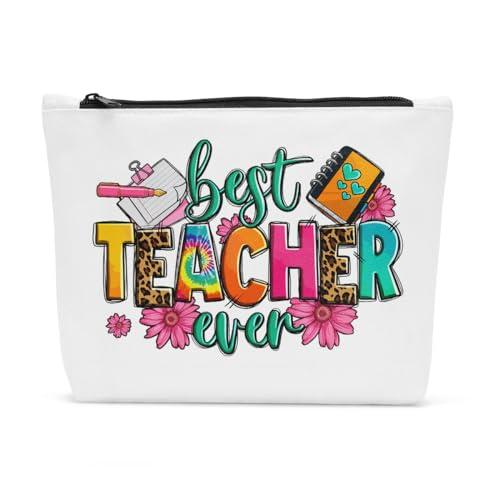Sldpngo Teacher Gifts - Makeup Bag for Women, Teacher Appreciation Gift, 10*7.5*2 inch